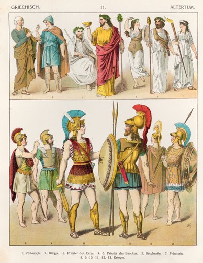 Greek Religious and Military Dress, from 